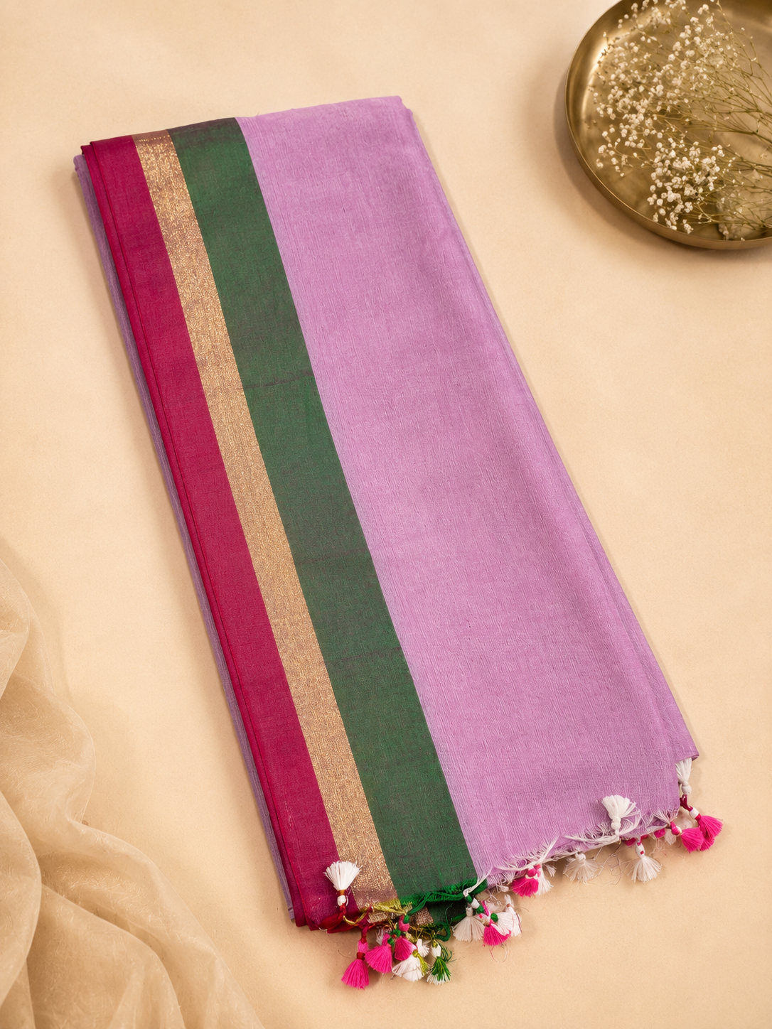 Mulcotton Saree - Fairy Floss
