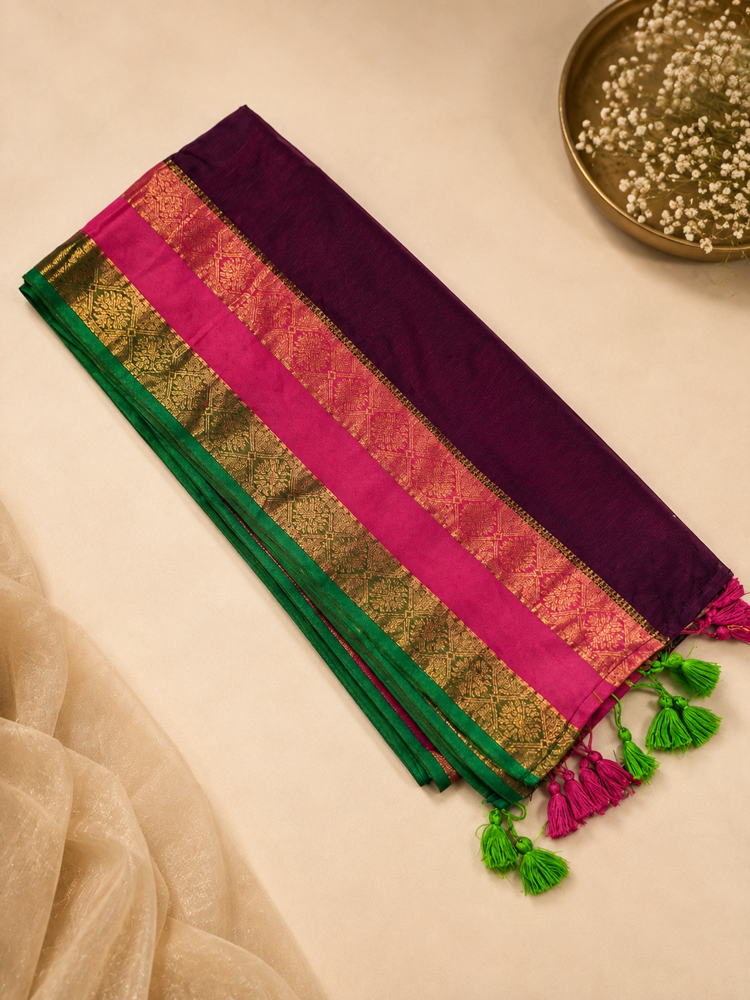 Mulcotton Saree