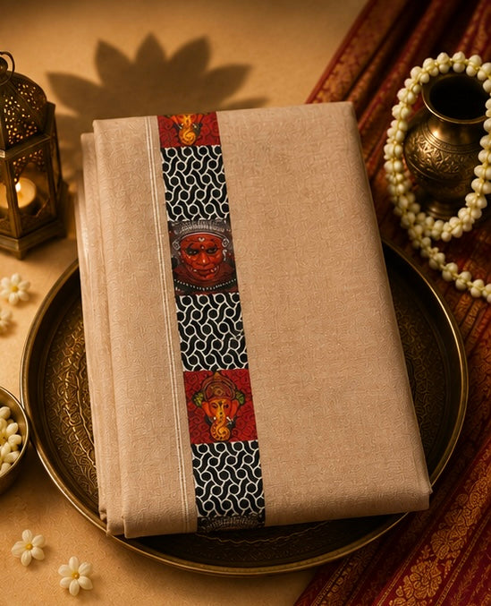 Dhotti - Orange Katha