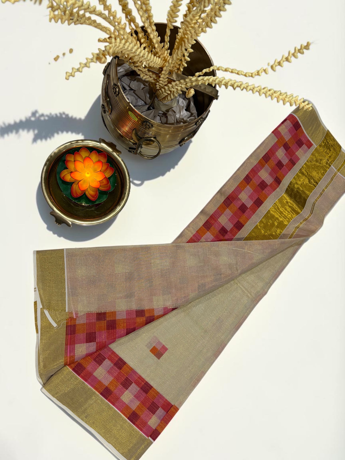 Kerala Saree - Madras Checks